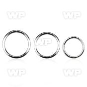 3wbkp surgical seamless steel ring 0 8mm ear lobe piercing