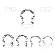 3wm1 316l steel septum piercing retainer inbell shape outward septum piercing