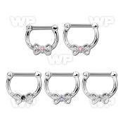 3wm2ey high hanging septum clicker 1 2mm 316l steel closure bar septum piercing