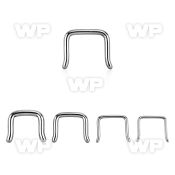 3wm4 316l steel septum piercing retainer insimple inverted u septum piercing