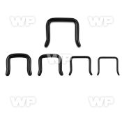 3wmr4 black ion plated 316l steel septum piercing retainer inin septum piercing