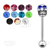 44326 surgical steel tongue bar 1 6mm casted surgical steel tongue piercing