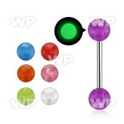 444ib flexible white acrylic tongue bar 1 6mm black 6mm acryli nipple piercing