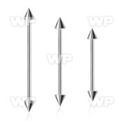 448u16u surgical steel industrial barbell 1 6mm 5mm cone 