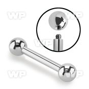 44ep 316l steel big gauge tongue barthickness of 2 5mm 6mm tongue piercing