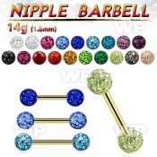 44ikdj gold ion steel barbell 14g ferido