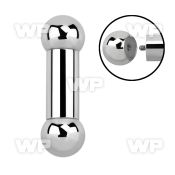 44p 316l steel big gauge tongue barthickness of 8mm 10mm tongue piercing