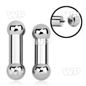 44ppf 316l steel big gauge tongue barthickness of 10mm 12mm tongue piercing