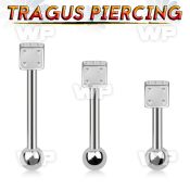44w318 316l tragus barbell 1 2mm one 3mm ball one 3mm dice eyebrow piercing