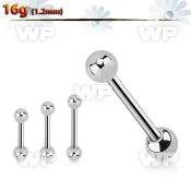 44w4 surgical steel eyebrow barbell 1 2mm 3mm ball eyebrow piercing