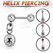 44wak surgical steel helix barbell 1 2mm 4mm balls small dang helix piercing