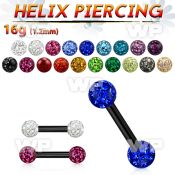 44warkz ion plated surgical steel helix or eyebrow barbell 1 2mm eyebrow piercing