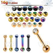 44warsl ion plated surgical steel tragus piercing 1 2mm one tiny helix piercing