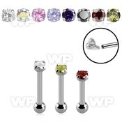 44wask6g internally threaded 316l steel tragus barbell 1 2mm uppe tragus piercing