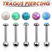 44wayz surgical steel tragus barbell 16g 1 2mm 3mm flat topsyn tragus piercing