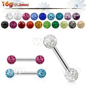 44wdaz surgical steel eyebrow barbell 1 2mm 3mm ball ferido glu eyebrow piercing