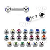 44wk6 surgical steel eyebrow barbell 1 2mm 3mm press fit jewel eyebrow piercing