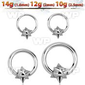 466 surgical steel captive bead ring thickness 1 6mm to 3mm 