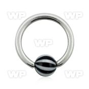 46w71z surgical steel captive bead ring 1 2mm 3mm acrylic beac ear lobe piercing