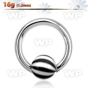 46w71z surgical steel captive bead ring 1 2mm 3mm acrylic beac ear lobe piercing