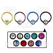 46wr603 ion plated surgical steel captive bead ring 1 2mm 4mm eyebrow piercing