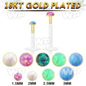 48b5i clear bio flexible labret synthetic opal