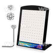 4a3mj6 board w silver 925 l shaped nose studs 1 4mm 1 5mm 2mm nose piercing