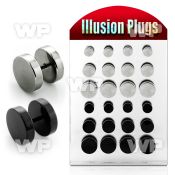 4a8mdz display board w 316l steel ion plated 316l steel fake belly piercing