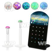 4ab480z bulk of silver fish tail unbend l shaped nose studs w lower lip piercing