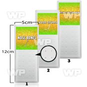 4ae0 display box out jewelry but foam for 24 pcs of nose jewe belly piercing