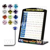 4ag3r display w silver 925 l shaped nose studs 2mm round prong nose piercing