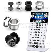 4amies display w black ion plated surgical steel screw fit fle ear lobe piercing