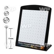 4au346 board w silver 925 un bent nose stud 1 4mm 1 5mm 2mm belly piercing