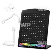 4au36ar display w clear bio flexible nose screw spirals piercing nose piercing