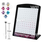 4au3m4j display w silver 925 un bent nose stud 1 4mm 1 5mm 2mm belly piercing