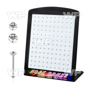 4au4j6ep 925 silver nose pins round crystal tops