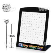 4aung6 display w silver 925 bend it nose studs 22g 0 6mm belly piercing