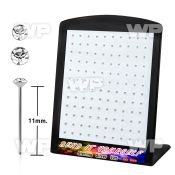 4aunj6ep 925 silver nose studs round crystal tops