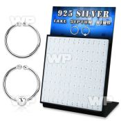 4auxjf0p 925 silver fake septum rings assorted