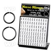 4auxjfez display board 96 pcs of black plated silver 925 seamless 