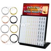 4auxjfy 18kt gold rosegold black finish silver nose rings 96