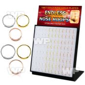 4auxjfyk 18kt gold rose gold finish silver nose rings 96