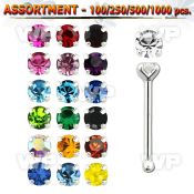 4b209y silver 925 nose bone 1 5mm round prong set crystal nose piercing