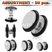 4b20ep of magnetic steel fake cheater plugs o ring belly piercing