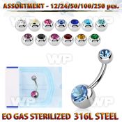 4b20t0 steel belly bananas 1 6mm 5 8mm jewel ball belly piercing
