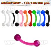 4b2e0s acrylic uv micro bananas 1 2mm 3mm acrylic balls length eyebrow piercing