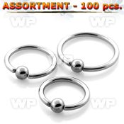 4b2eps 316l steel captive bead ring 1 6mm 4mm ball ear lobe piercing