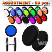 4b2ey9 acrylic uv fake cheater plugs o ring belly piercing