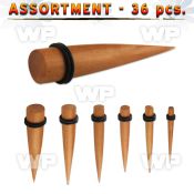 4b2k9l sawo wood tapers silicon o ring ear lobe piercing