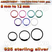 4b2k9z color plated silver 925 endless nose rings nose piercing